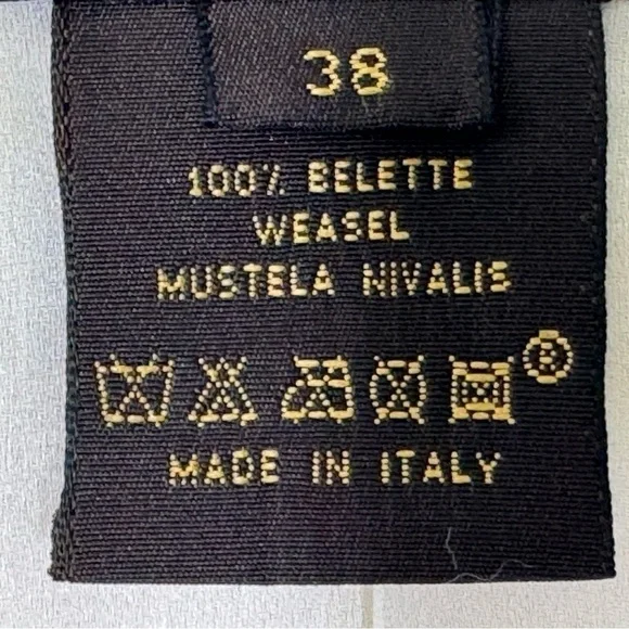 Louis Vuitton 100% Weasel Fur Cropped Jacket – Ivory – FR 38 (US 6) - Picture 7 of 16